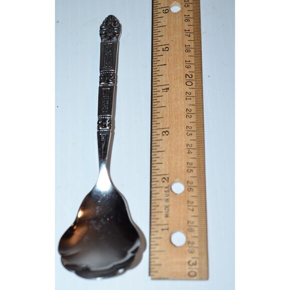 Oneida CORONATION Sugar Shell Spoon Stainless Steel Black Accent replacement - Picture 3 of 8